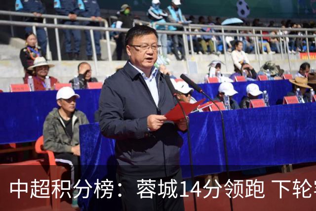 中超积分榜：蓉城14分领跑 下轮客场取胜将提前夺冠
